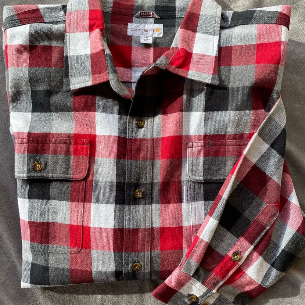 Carhartt Men's Red Plaid Shirt